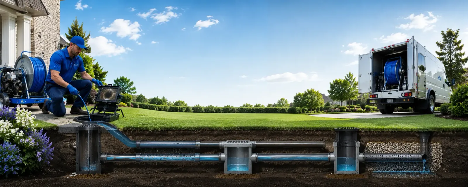 Outdoor drain cleaning information for Williamsburg, OH